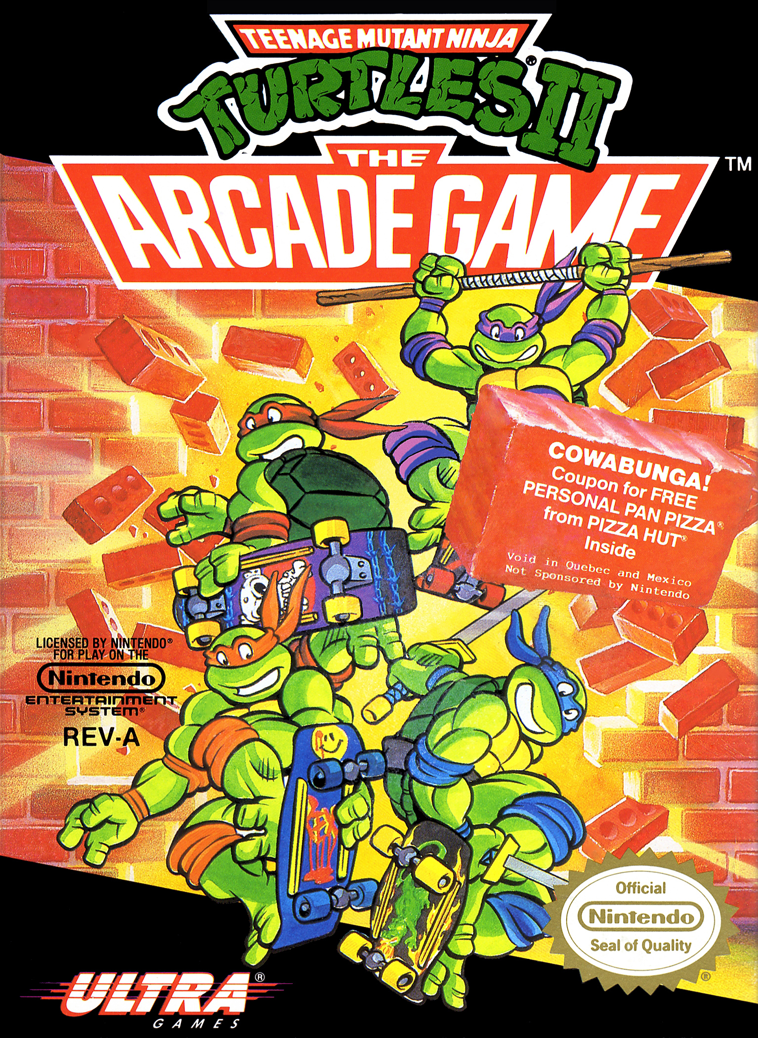 Teenage Mutant Ninja Turtles II: The Arcade Game cover